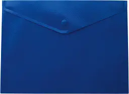 Папка-конверт А4 на кнопці, напівпрозора, синя BM.3925-02 BUROMAX (4823078953254)