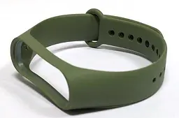 Силіконовий ремінець для фітнес браслета XiaomiXiaomi Band 5 6 7 Khaki Хакі