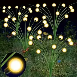 Світильник Sun Lamp Firefly Skylight із зеленим листям садовий декоративний 2 шт - мініатюра 3