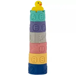 Іграшка-пірамідка Кольорова вежа Baby Team 8865 Різнокольоровий shop (4824428088657)