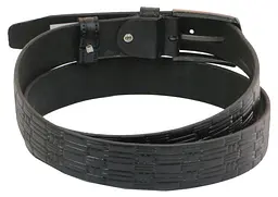 Ремінь Skipper 1057-33 під брюки натуральна шкіра 3,3 см Чорний - мініатюра 4