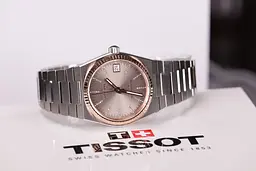 Годинник Tissot PRX 35 мм Powermatic 80 Steel & 18k Gold Bezel T931.207.41.336.00 - мініатюра 4