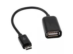 Кабель Lapara LA-UAFM-OTG black USB2.0 AF/micro-USB OTG 0.16м