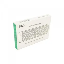 Клавіатура бездротова bluetooth B023, розкладна, 67 клавіш, (Eng/Pyc), 280x92 мм Чорна - мініатюра 4