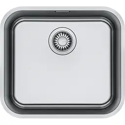Franke Мийка кухонная Smart, нерж.сталь, прямокутник, без крил, 480х450мм, чаша - 1, накладна, SRX 110-45, нерж полірів.