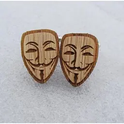 Дерев'яні запонки Анонімус Handmade acs0005954