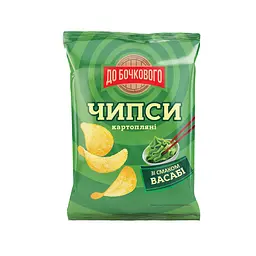 Чипси картопляні зі смаком Васабі До Бочкового 100 г 