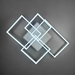 Світлодіодна люстра Venida у білому корпусі 80х70 см | Арт. A9040/4 RGB WT | Line F - мініатюра 3