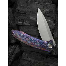 Ніж Weknife Acuminal, Rainbow Titanium, Stonewash (WE23070-4) - мініатюра 12