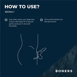 Ерекційне кільце Boners Cock Ring - мініатюра 9