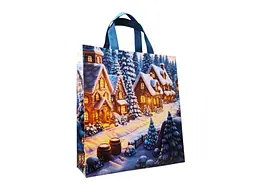 Еко сумка RendPak Казкова зима лам 105гр Без замка 290x330(2 x 50)(1 x 30) 400мм