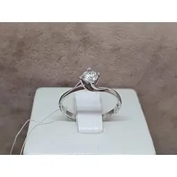 Срібне кільце Qvaliz з фіанітом. 901-00783/16 18 - мініатюра 3