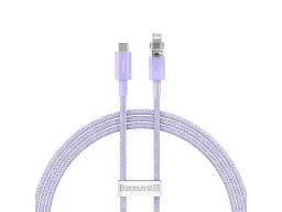 Кабель BASEUS Explorer Series Fast Charging Cable Type-C to Lightning 20W 1m Purple (CATS010205)
