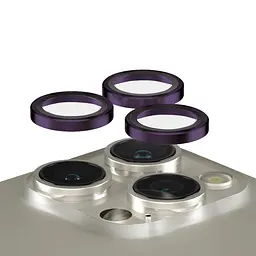 Протиударне захисне скло AR для камери Apple iPhone 14 Pro Max/14 Pro dark purple , захист лінз від подряпин та ударів, лінзи на камеру з рамкою, ArmorStandart (ARM76145)