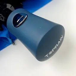 Жіноча складана парасолька напівавтомат Toprain 98 см синя - мініатюра 2