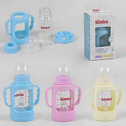 Пляшечка скляна 99396 Bimbo, 120мл, 1шт у коробці (6900067438416) МІКС