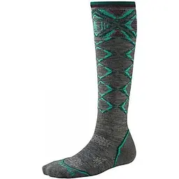 Шкарпетки Smart Wool Wm's PhD Ski Light Pattern SW248 M Medium Grey (1033-SW SW248.052-M)