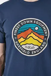 Футболка Rab Stance 3 Peaks SS Tee S Темно-синій - мініатюра 4