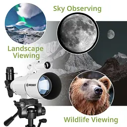 Телескоп Bresser Classic 70/350 Refractor з адаптером для смартфона (4670350) - мініатюра 9