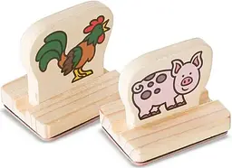 Набір для творчості Melissa & Doug Мої перші штампи Тварини ферми 8 шт. (MD12390) - мініатюра 4