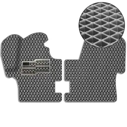3D Килимки у салон EVA для Volkswagen Transporter T4 1+2 1990-2003 з підп'ятником Сірі 2 шт
