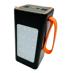 Універсальна зарядна батарея ACL PW-55 50000 mAh з індикатором заряду + ліхтар + ремінець (Чорний) - мініатюра 3