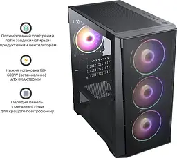 Корпус QUBE MESH Black (MESH_FMNU3) Без БП - мініатюра 8