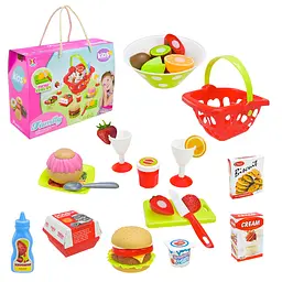 Ігровий набір імітації їжі Picnic Gameset з фаст-фудом та кошиком (XJ326H-51)