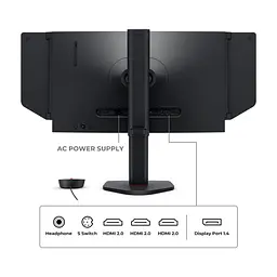 Монітор BenQ XL2566X+ Dark Grey - мініатюра 9