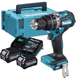 Шурупокрут-дриль з ударом акумуляторний Makita HP002GA201 (64 Нм, 1.5-13 мм, BL, XGT)