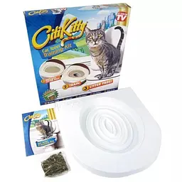 Система привчання котів до унітазу Туалет для кота Citi Kitty Cat Toilet Training - мініатюра 2