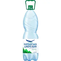 Вода мінеральна Карпатська Джерельна слабогазована 2 л