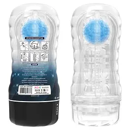 Мастурбатор Pretty Love Vacuum Cup Stellar блакитний - мініатюра 5