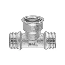 Трійник Nolf Nfc.T06MFM-N-1/2"MFM нікельований NF3100 - мініатюра 2