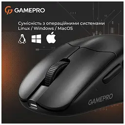 Мишка GamePro Genesis Avenger Wireless/Bluetooth/USB Black (GM096B) - мініатюра 10