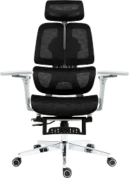 Офісне крісло GT Racer чорне-біле (B-2450 White/Black) - мініатюра 5