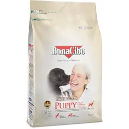 Сухий корм для цуценят BonaCibo Puppy High Energy Chicken&Rice with Anchovy з куркою, анчоусами та рисом 3 кг BC406151 - мініатюра 1
