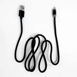 Магнітний кабель для зарядки телефону, чорний, Micro USB, з підсвіткою - мініатюра 5