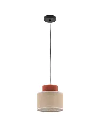 Підвісний світильник, люстра Tk Lighting 3139 Duo Juta E27 1x15W IP20 Бежевий