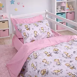 Підковдра бязь MirSon Kids Time Tiny Giraffes gray 110х140 см (2200012572207) - мініатюра 5