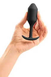 Анальна пробка B-Vibe Snug Plug 2, 10.5 см (чорний) - мініатюра 5