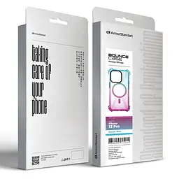 Чехол-накладка для Apple iPhone 13 Pro, Bounce, разноцветный, матовый, противоударный защитный чехол из TPU с магнитом для беспроводной зарядки, защита всего корпуса, бортик вокруг дисплея, амортизирующие вставки, ArmorStandart (ARM75262) - мініатюра 3