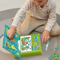 Дитяча магнітна мапа світу тварини DoDo Toys 200267, 36 елементів - мініатюра 6