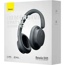 Навушники Baseus Bowie D05 Wireless Headphones до 70 годин темно-сірі - мініатюра 4
