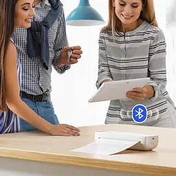 Портативний A4 Bluetooth термопринтер USB-C без чорнил для смартфонів та ПК - мініатюра 2