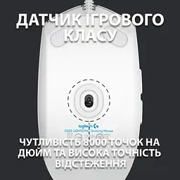 Комп'ютерна мишка Logitech G102 Lightsync White (910-005824) - мініатюра 3