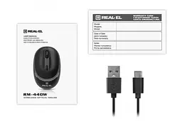 Миша бездротова REAL-EL RM-440W Чорний - мініатюра 7