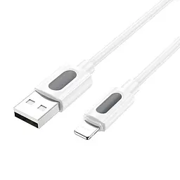 Дата кабель Borofone BX114 Structure USB to Lightning 2.4A (1m) White - мініатюра 3