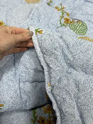 Ковдра Ecotton двоспальна 172х205 см антиалергенна стьобана блакитна 50-0012 Blue - мініатюра 3