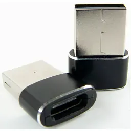 Перехідник Type-C (male) to USB (female) black Dengos (ADP-021) - мініатюра 2